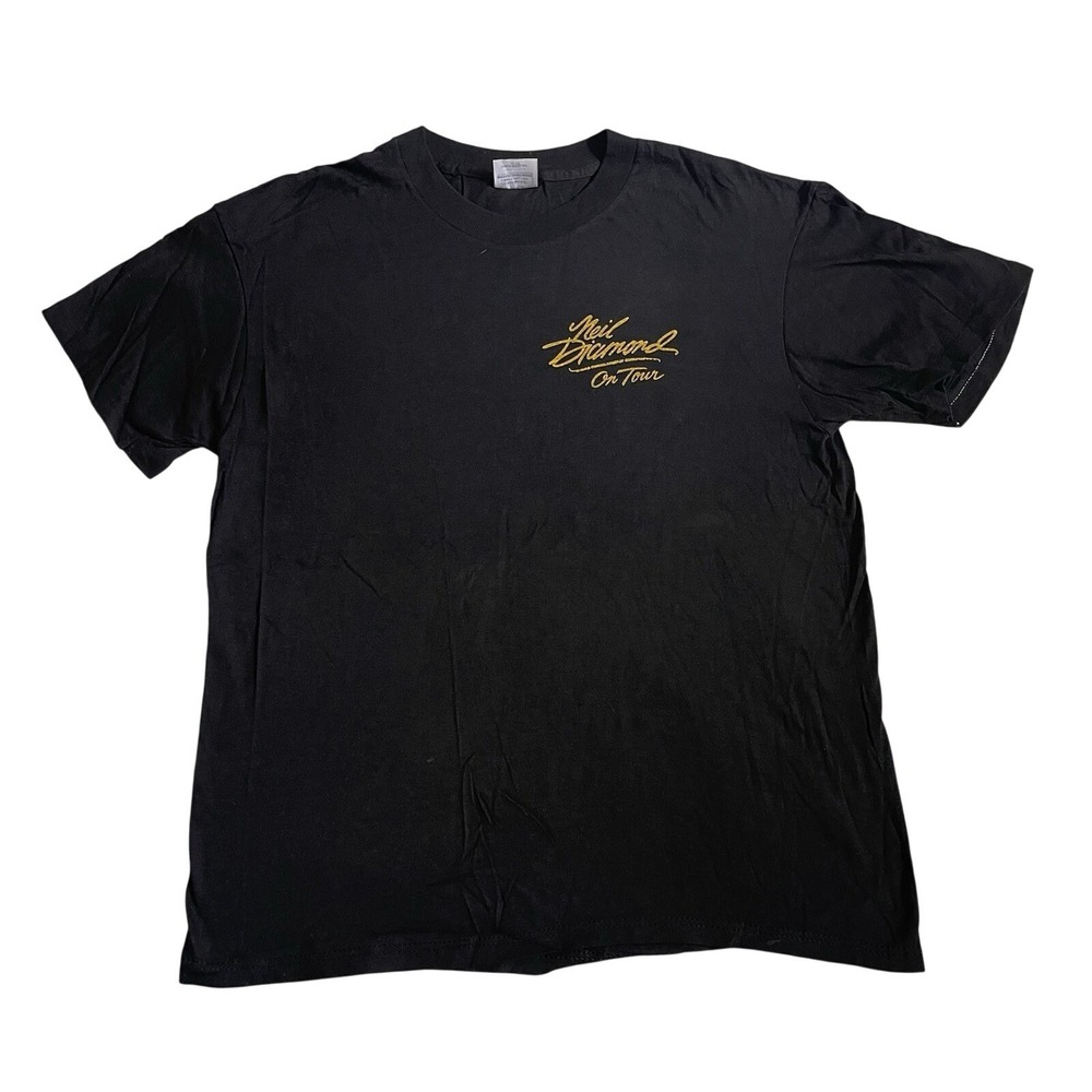 Vtg Neil Diamond In The Round '92 Tour T-Shirt‎ Large On Tour Single Stitch